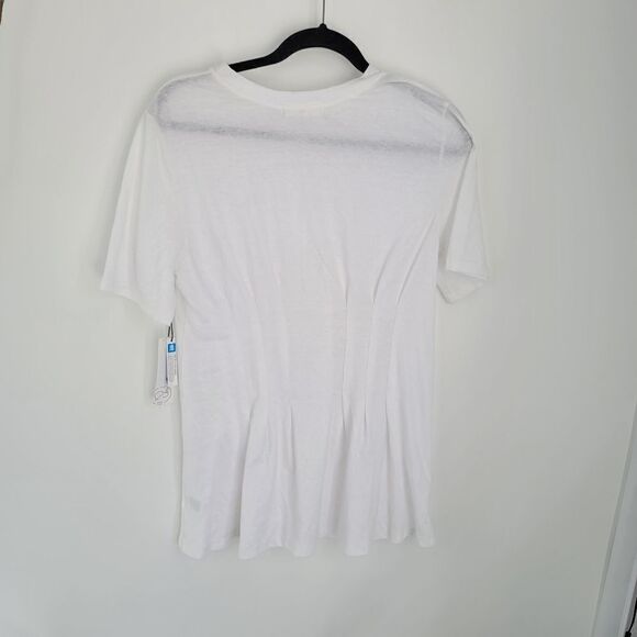 Treasure & bond white tee with gathered waist - Picture 2 of 11